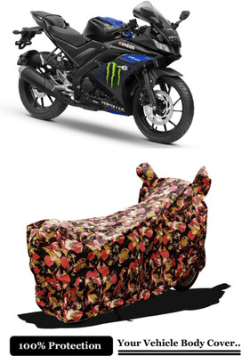 Amexride Two Wheeler Cover for Yamaha(YZF R15 V3 Moto GP Edition BS6, Multicolor)