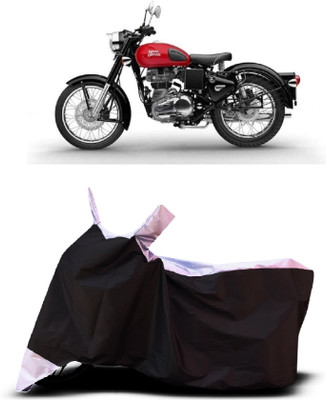 VESMEI Two Wheeler Cover for Royal Enfield(Classic Desert Storm, White)