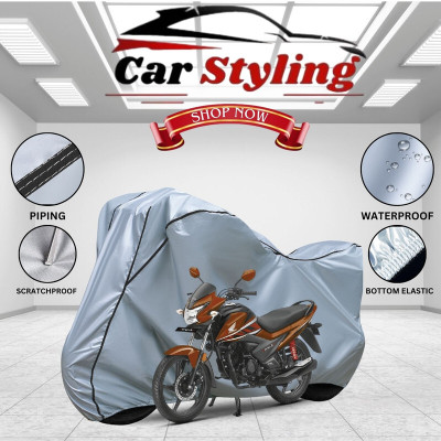 Car Styling Waterproof Two Wheeler Cover for Honda(Livo, Silver, Black)