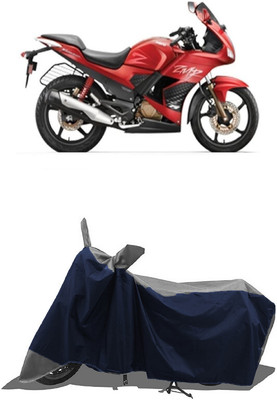 SUGASHRI Waterproof Two Wheeler Cover for Hero(Karizma ZMR, Grey, Blue)