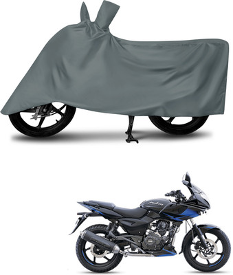 aosis Waterproof Two Wheeler Cover for Bajaj(Pulsar 220, Grey)