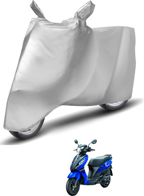 Caronix Waterproof Two Wheeler Cover for Suzuki(Let's, Silver)