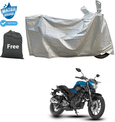 CODOKI Waterproof Two Wheeler Cover for Yamaha(FZ, Silver)