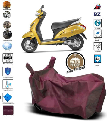 BYKARRZON Two Wheeler Cover for Honda(Activa, Maroon)
