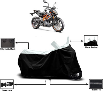 Amexride Two Wheeler Cover for KTM(250 Duke BS6, White)