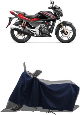 SUGASHRI Waterproof Two Wheeler Cover for Hero(Xtreme Sports, Grey, Blue)