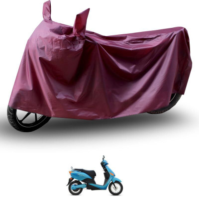 KEDIT Two Wheeler Cover for Hero(Electric Optima, Maroon)