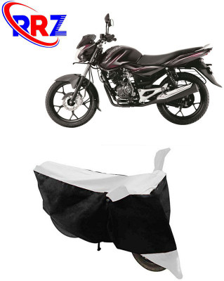 RRZ Waterproof Two Wheeler Cover for Bajaj(Discover, Black, White)