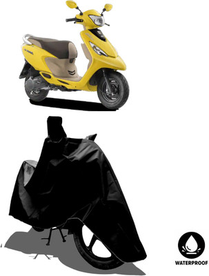 Amexride Waterproof Two Wheeler Cover for TVS(Scooty Zest 110, Black)