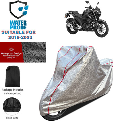 PAGORA Waterproof Two Wheeler Cover for Yamaha(FZ 25, Silver)