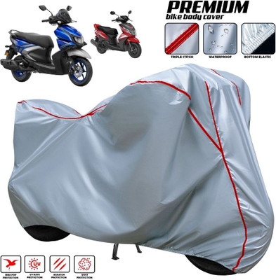 xodi Waterproof Two Wheeler Cover for Yamaha(Ray-ZR 125FI BS6, Silver, Red, Multicolor)