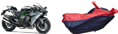 malti Two Wheeler Cover for Kawasaki(Ninja H2 BS6, Red, Blue)