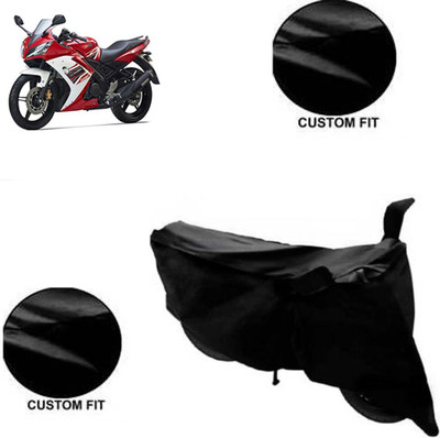 SK AUTO Waterproof Two Wheeler Cover for Yamaha(R15 s, Black)