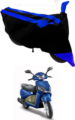 Mdstar Waterproof Two Wheeler Cover for Mahindra(Gusto, Blue, Black)