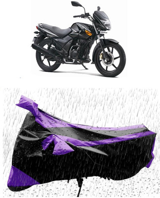 MISSION COLLECTION Waterproof Two Wheeler Cover for TVS(Flame DS 125, Purple)