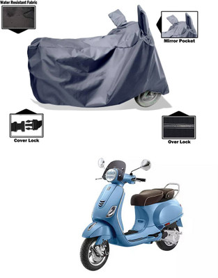 PAGORA Waterproof Two Wheeler Cover for Vespa(Elegante 150 BS6, Grey)