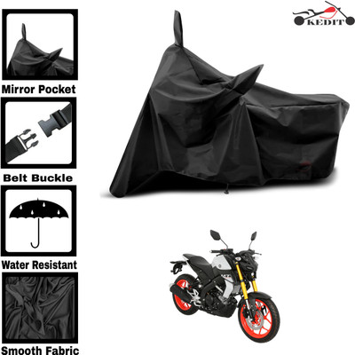 KEDIT Two Wheeler Cover for Universal For Bike(MT-15, Black)