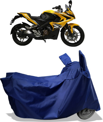 Amexride Two Wheeler Cover for Bajaj(Pulsar SS400 BS6, Blue)