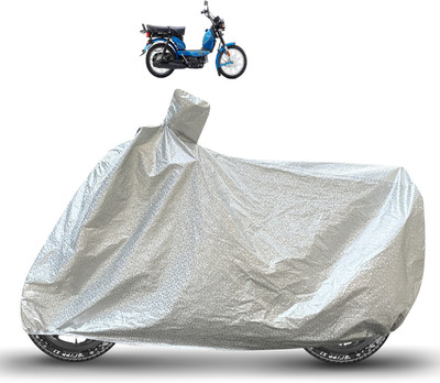 Caronix Waterproof Two Wheeler Cover for TVS(Heavy Duty Super XL, Silver)
