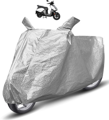 Auto Hub Waterproof Two Wheeler Cover for Hero(Silver)