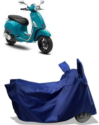 Amexride Two Wheeler Cover for Piaggio(Vespa, Blue)