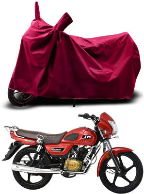 KEDIT Two Wheeler Cover for TVS(Radeon, Maroon)