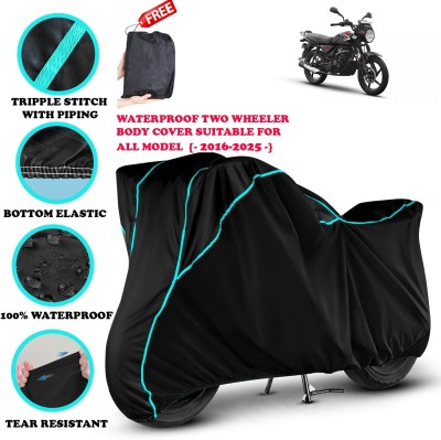 SThanaveX Waterproof Two Wheeler Cover for Bajaj(CT 125X, Black)