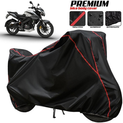 xodi Waterproof Two Wheeler Cover for Bajaj(Pulsar NS200, Black, Red, Multicolor)