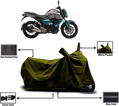 Amexride Two Wheeler Cover for Yamaha(FZ S V3, Green)