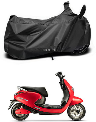 SK AUTO Two Wheeler Cover for Evolet(Derby, Black)