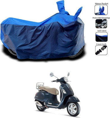 DeepShakshi AUTOMOTIVE Waterproof Two Wheeler Cover for Vespa(Vespa, Blue)