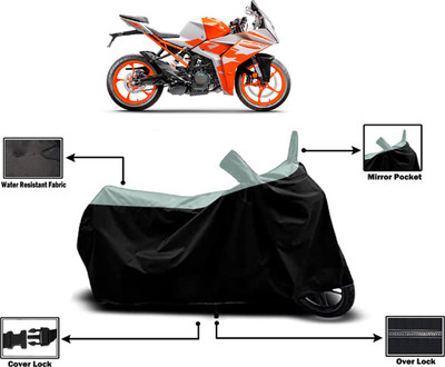 Amexride Two Wheeler Cover for KTM(RC 200 BS6, Multicolor)
