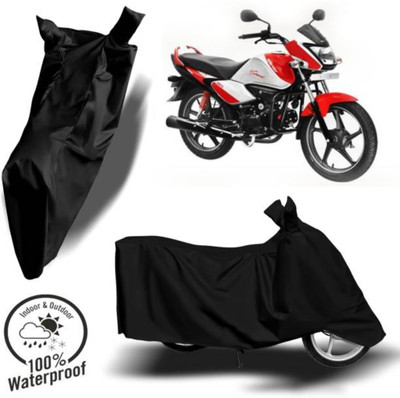RAAMKM Waterproof Two Wheeler Cover for Hero, Honda, Royal Enfield, TVS(Electric Optima Plus BS6, Black)