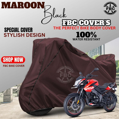 OliverX Waterproof Two Wheeler Cover for Bajaj(Pulsar NS200, Maroon)