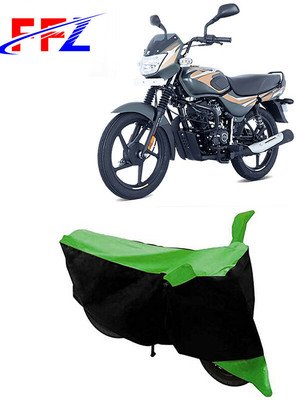FFZ Two Wheeler Cover for Bajaj(CT100, Black, Green)