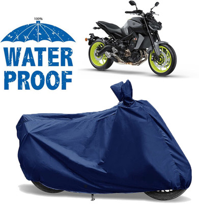 AUTOCAD Waterproof Two Wheeler Cover for Yamaha(MT 09, Blue)