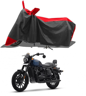 KEDIT Two Wheeler Cover for Yezdi(Roadster, Red)