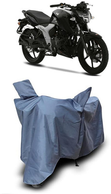 MADAFIYA Waterproof Two Wheeler Cover for TVS(Apache RTR 160 4V, Grey)