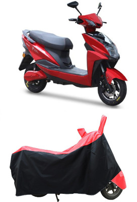 Coxtor Two Wheeler Cover for Techo Electra(Raptor BS6, Red)
