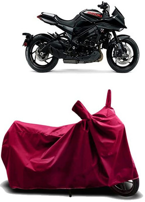 KEDIT Two Wheeler Cover for Suzuki(Katana, Maroon)