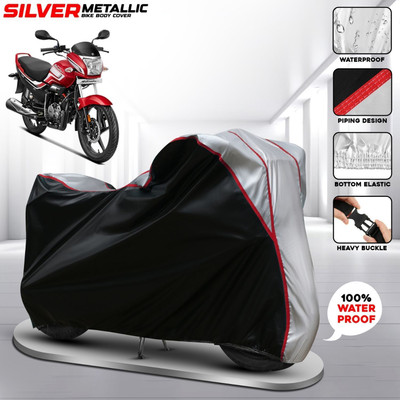 AUTOCAD Waterproof Two Wheeler Cover for Hero(Super Splendor, Silver, Multicolor)