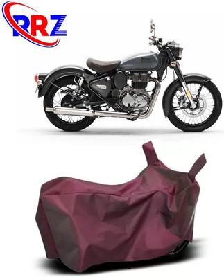 RRZ Waterproof Two Wheeler Cover for Royal Enfield(Classic 350, Maroon)