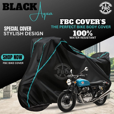 FBC Waterproof Two Wheeler Cover for Royal Enfield(Interceptor 650, Black)