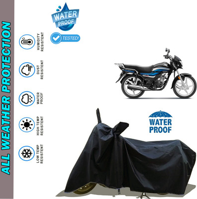 AutoGalaxy Waterproof Two Wheeler Cover for Honda(CD 110 Dream, Black)