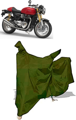 Amexride Two Wheeler Cover for Triumph(Thruxton 1200 R, Maroon)
