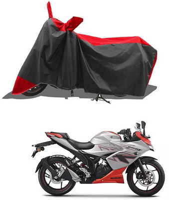 PAGORA Waterproof Two Wheeler Cover for Suzuki(Gixxer, Red, Black)