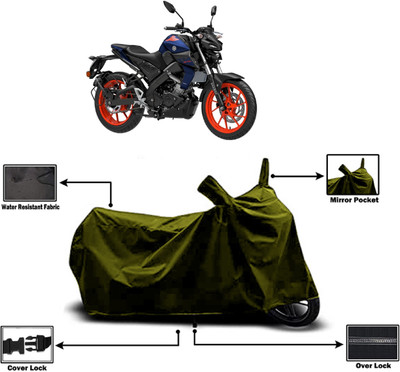 Amexride Two Wheeler Cover for Yamaha(MT-15, Green)