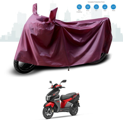 GOSHIV-car and bike accessories Two Wheeler Cover for TVS(NTORQ, Maroon)