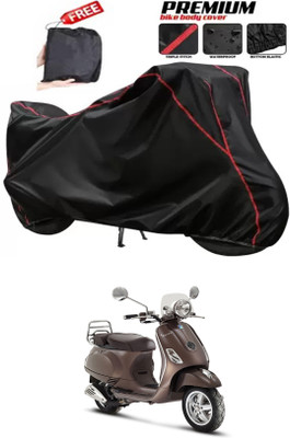 DeepShakshi AUTOMOTIVE Two Wheeler Cover for Vespa(Vespa SXL 125, Black)