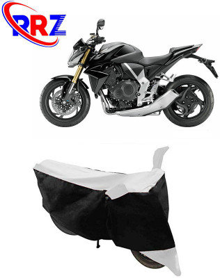 RRZ Waterproof Two Wheeler Cover for Honda(CB1000R Plus, Black, White)